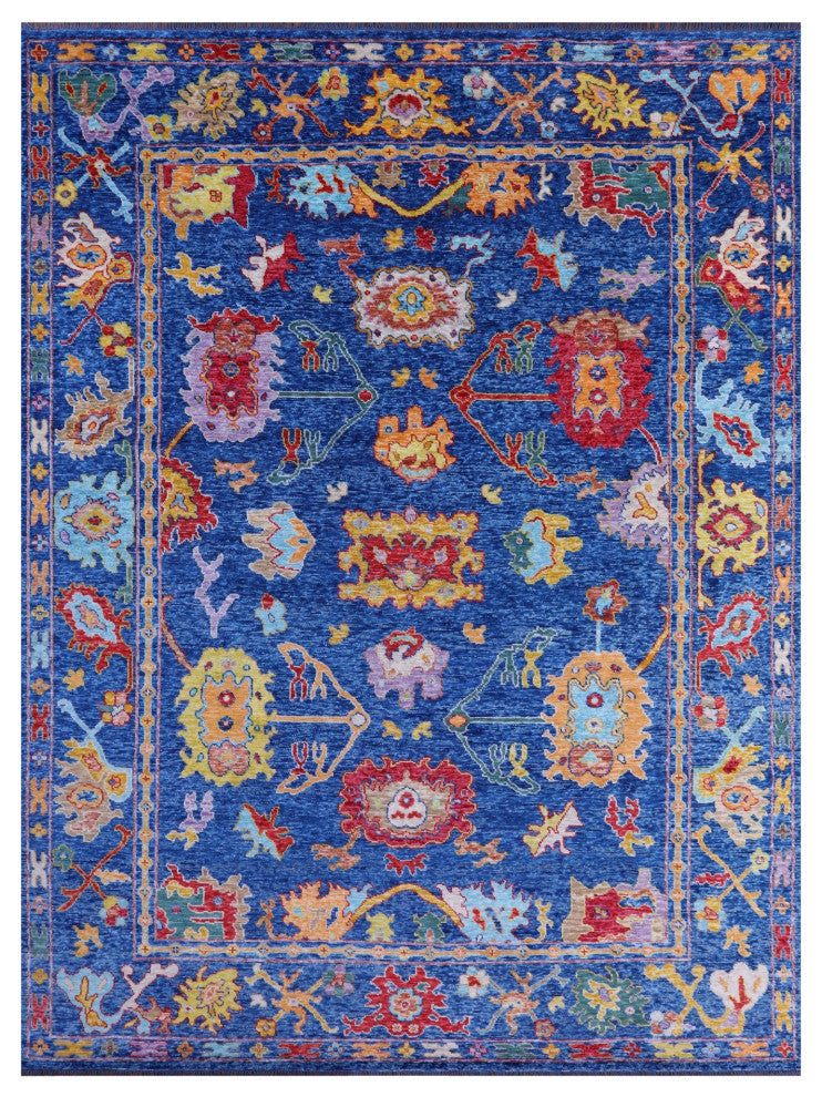 Handmade Turkish Oushak Wool Rug 10' 1" X 13' 11" - Q14791