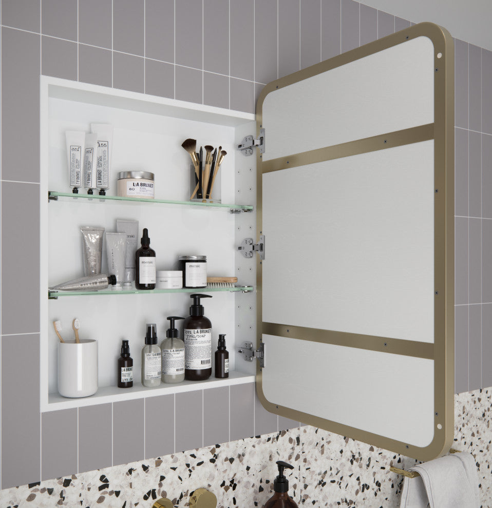 Medicine Cabinets, Satin Brass