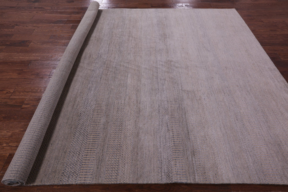 Wool and Silk Savannah Grass Handmade Rug 8' 0" X 10' 2" Q11434