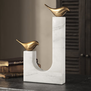 New Uttermost Songbirds Brass Sculpture