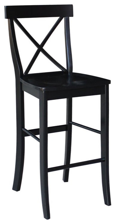 International Concepts X-back 30" Stool in Black
