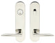 Ecco Lever, Tubular Entry, Single Cylinder, Right Hand, Polished Stainless Steel