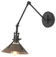 Henry Sconce, Black Finish, Bronze Accents