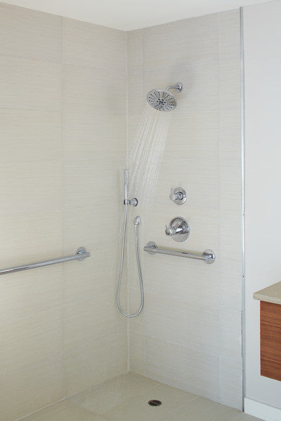 Delta Grail Single-Setting Adjustable Wall Mount Hand Shower, Chrome, 55085