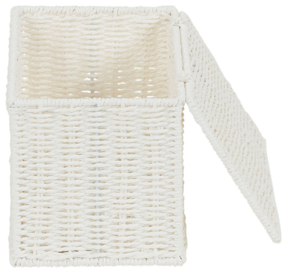 Small Wicker Basket With Lid