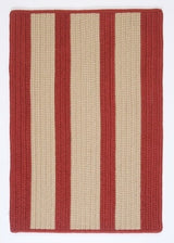 Boat House BT79 Rust Red Indoor/Outdoor Area Rug, Rectangular 8'x11'