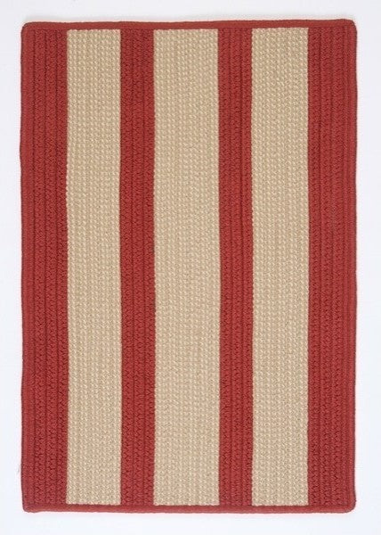 Boat House BT79 Rust Red Indoor/Outdoor Area Rug, Rectangular 8'x11'