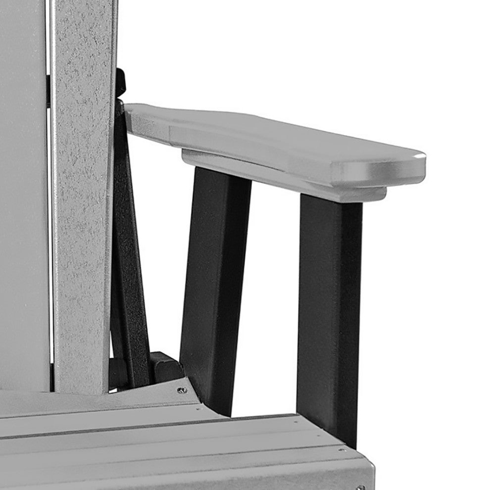 OS Home and Office Model 515LGB-K Double Glider With Center Table, Light Gray