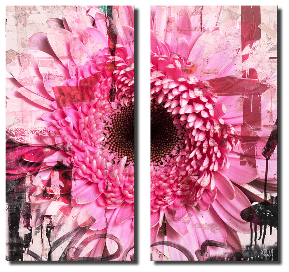 Painted Petals CI Canvas Art, 2-Piece Set