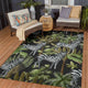 Indoor/Outdoor Tropics TC13 Black Machine Washable 3' x 5' Rug