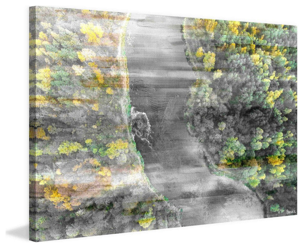 "River Run" Painting Print on Wrapped Canvas, 18"x12"