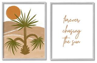 Forever Chasing the Sun Desert Palm Sun,11 x 14