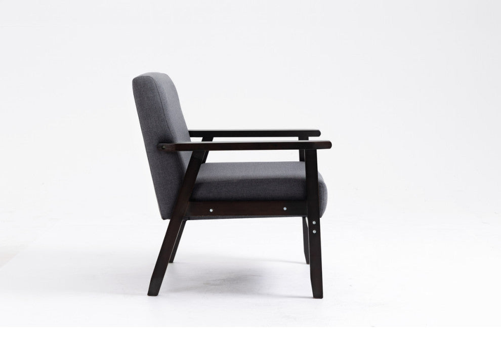 Bahamas Linen Chair, Dark Gray