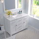 Caroline 48" Single Bath Vanity With Cultured Marble Quartz Top, White