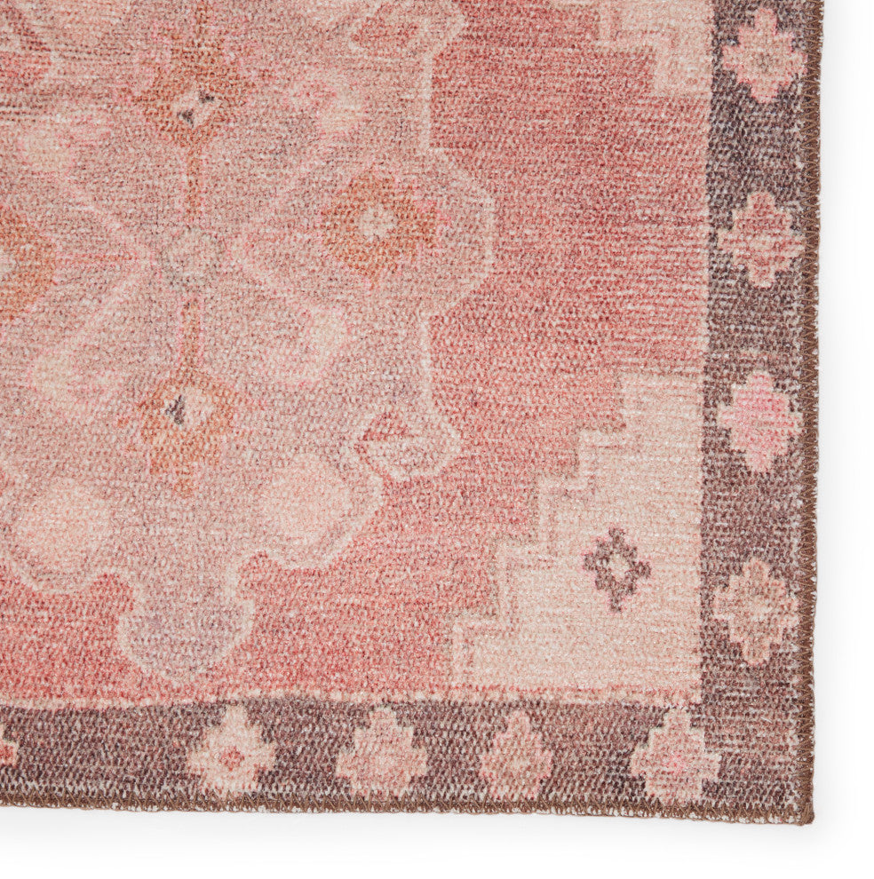 Vibe by Jaipur Living Chilton Medallion Pink/Brown Rug, 2'6"x10'