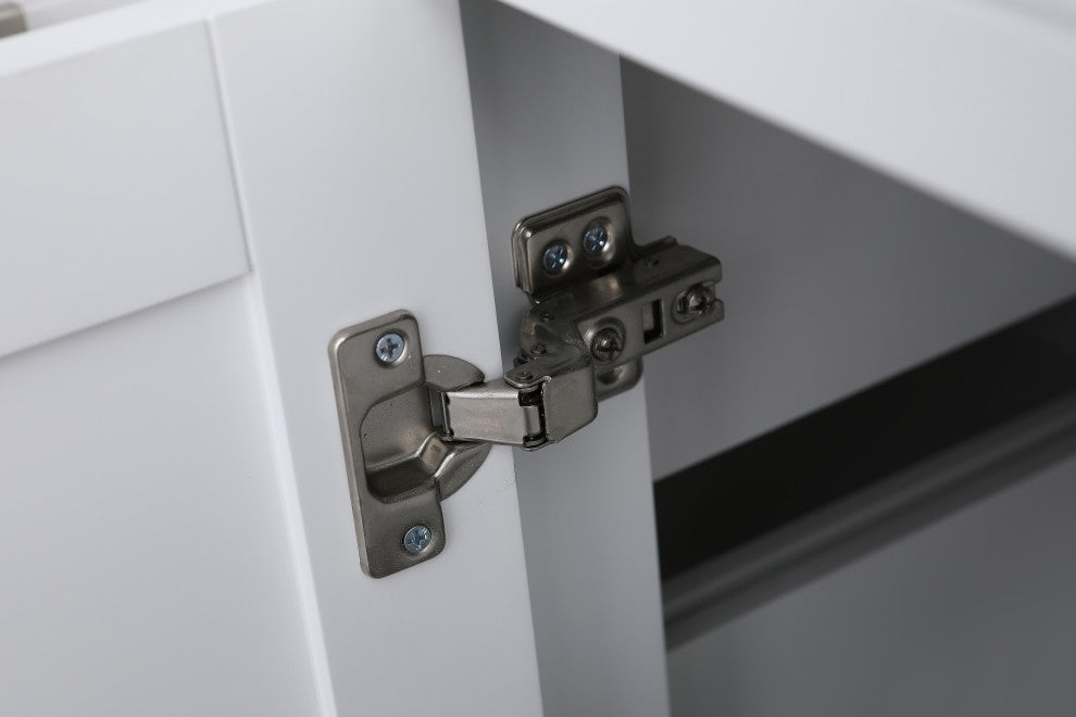 London 60-in White Bathroom Vanity Base Cabinet Without Top