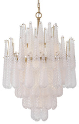 Crystorama Lighting Group OLL-6006 Ollie 16 Light 26"W Waterfall - Aged Brass /