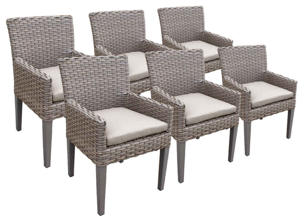 6 Oasis Dining Chairs With Arms