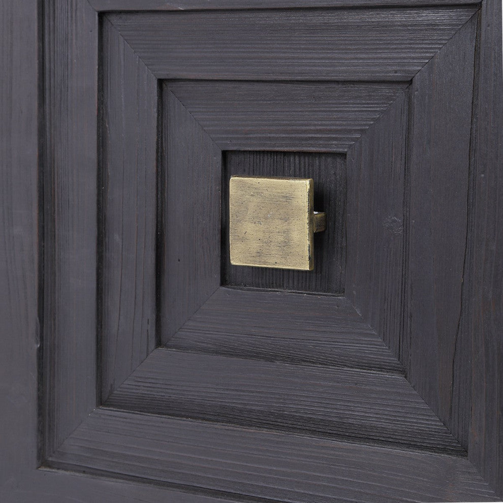 Uttermost Aiken Dark Walnut 2 Door Cabinet 24916
