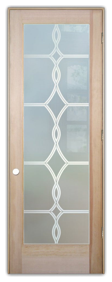 Interior Prehung Door or Interior Slab Door - Diamond Beads - Douglas Fir...