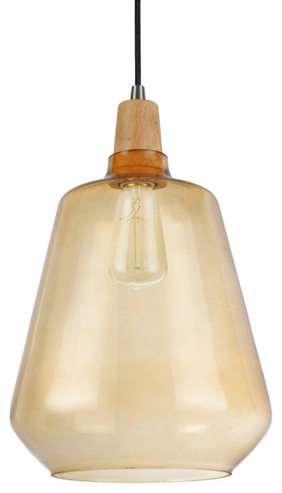 61051-1 Adjustable 1-Light Hanging Mini Pendant Ceiling Light, Satin Nickel