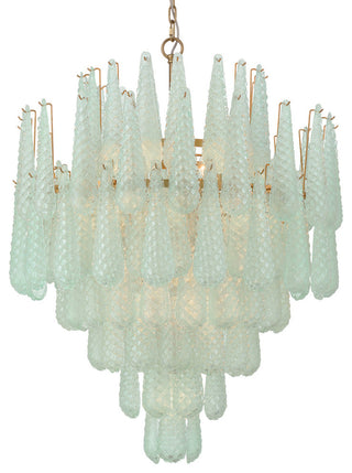 Crystorama Lighting Group OLL-6008 Ollie 21 Light 33"W Waterfall - Aged Brass /