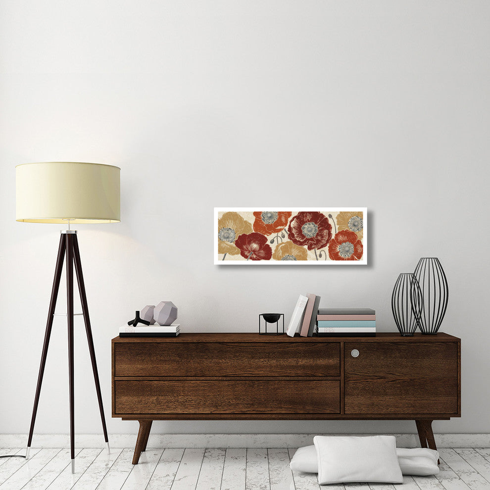 "A Poppys Touch IV" Digital Paper Print by Daphne Brissonnet, 38"x14"