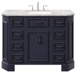 Eviva Glory Bathroom Vanity (Backsplash isn't included), Dark Grey, 48"