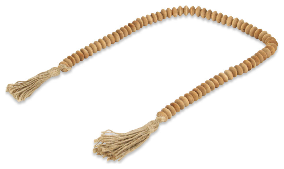 Akaida Wooden Abacus Styled Bead Tassel Decor