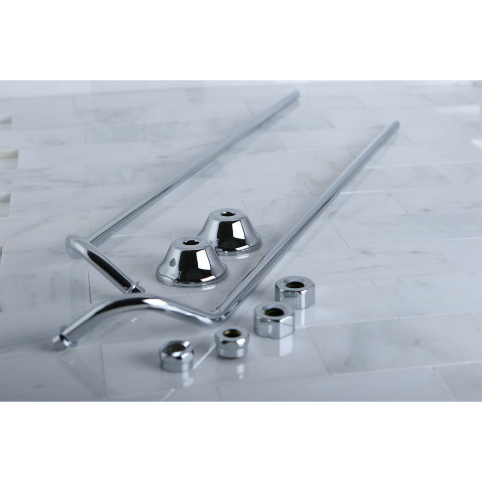 Kingston Brass Double Offset Bath Supply, Polished Chrome