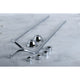 Kingston Brass Double Offset Bath Supply, Polished Chrome