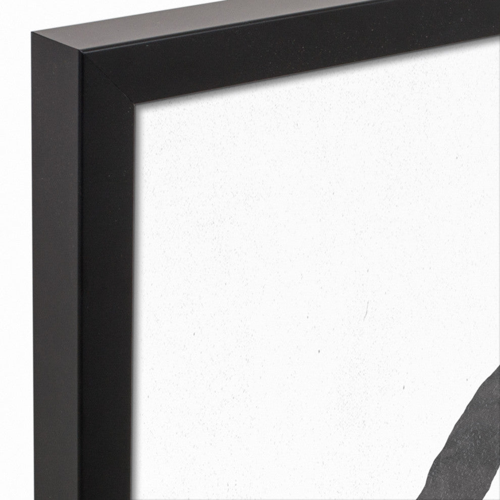 Plant With Arch II 20"x30" Black Framed Canvas