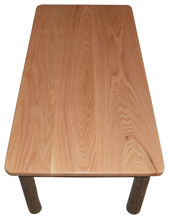Hickory Solid Wood Coffee Table, Natural