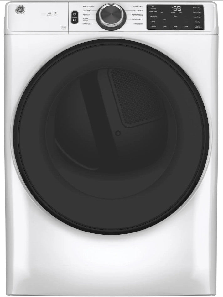 GEÂ® 7.8 cu. ft. Capacity Smart Front Load Gas Dryer with Sanitize Cycle