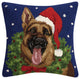 German Shepherd W/Wreath Hook Pillow