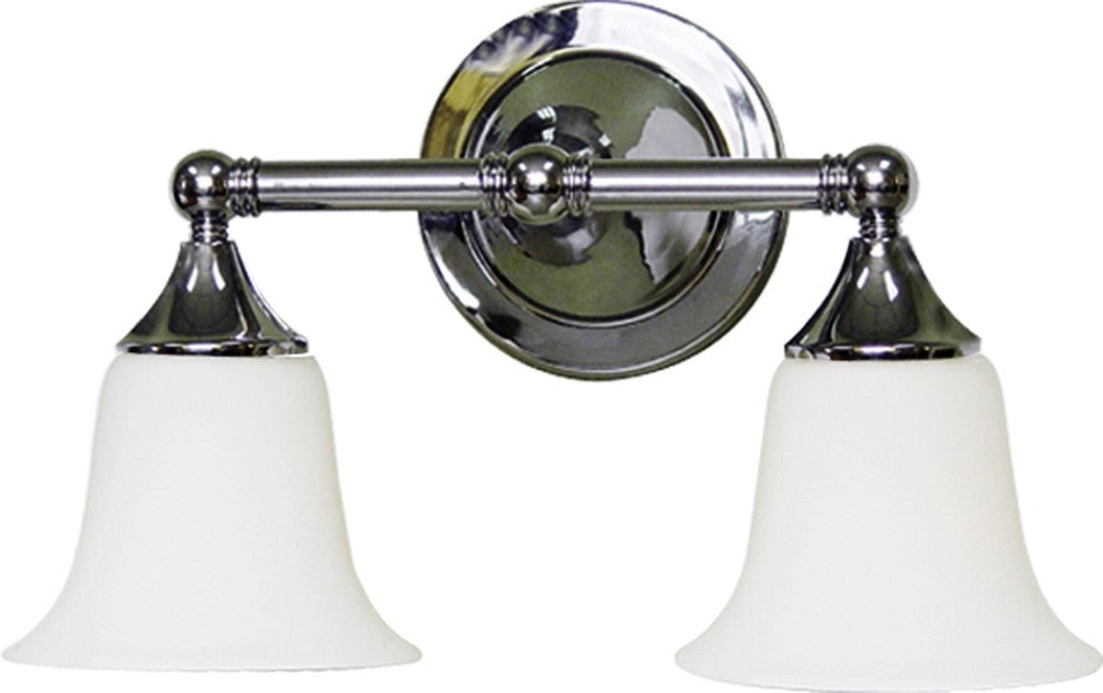 2-Light Brushed Nickel Bath and Vanity