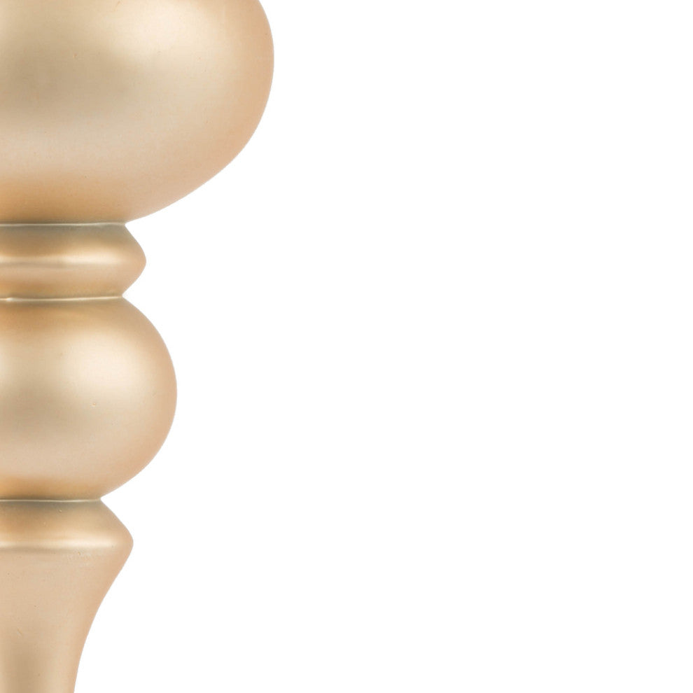 Vickerman 7" Finial 4 Finish Asst 8/Bx, Cafe Latte, 7"