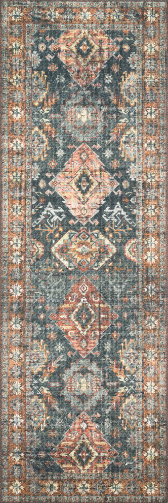 Loloi II Skye SKY-10 Sea / Rust Area Rug
