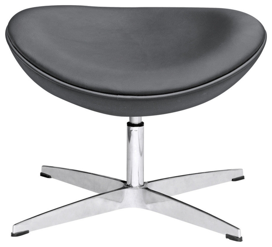 Modern Classics Inner Ottoman Leather, Black