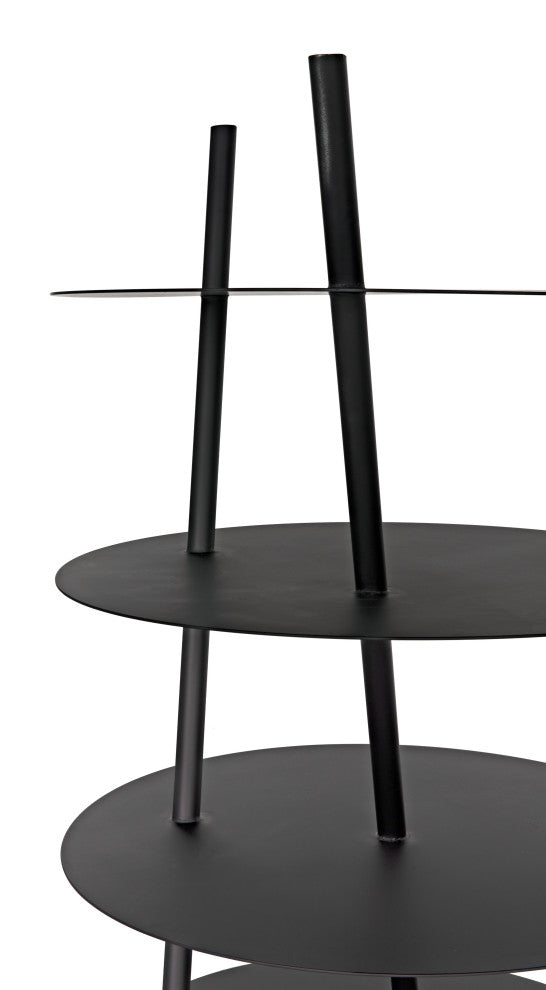 NOIR Furniture Gautama Shelf, Black Metal GBCS242MTB