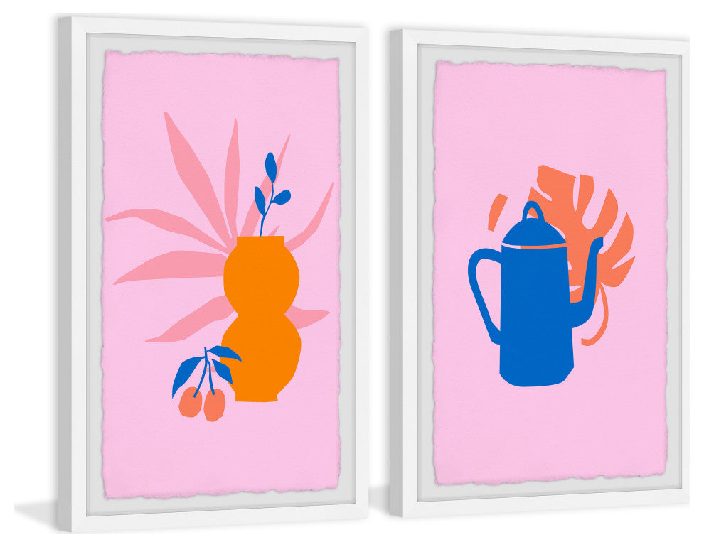 Kettles and Vases Diptych, 2-Piece Set, 20x30 Panels
