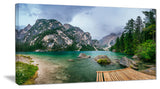 "Lake Between Mountains" Canvas Print