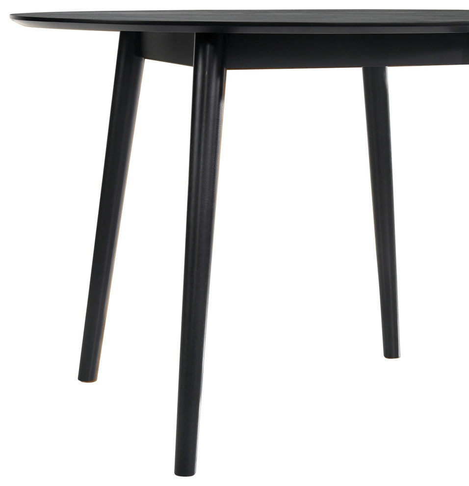 Arcadia Round Dining Table, Black, 48"