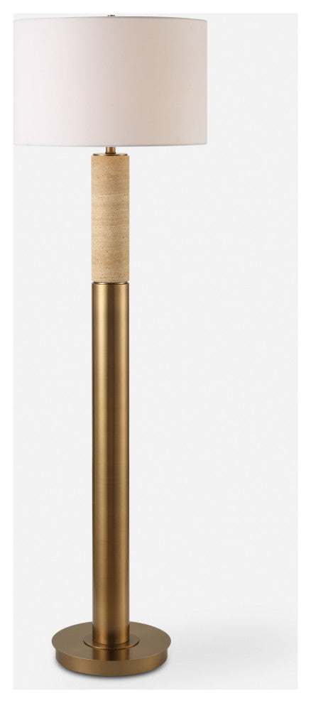 Uttermost Knox Travertine Floor Lamp