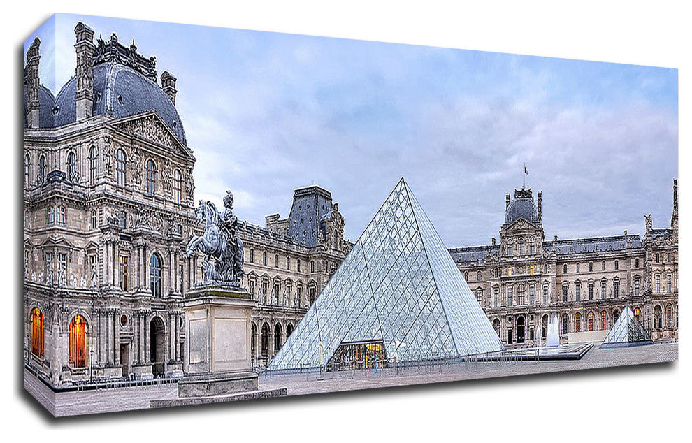 Louve Vista du Matin No. 1 by Alan Blaustein, Print on Canvas, 42" x 14"