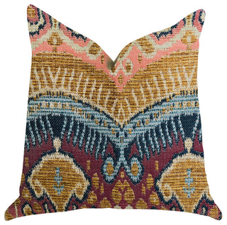 Ikat Anika Luxury Throw Pillow, 18"x18"