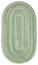 Harborview Braided Oval Rug, Green, 11'4"x14'4"