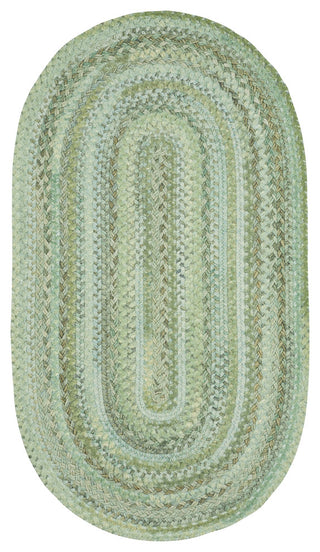 Harborview Braided Oval Rug, Green, 11'4"x14'4"