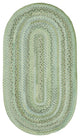 Harborview Braided Oval Rug, Green, 11'4"x14'4"