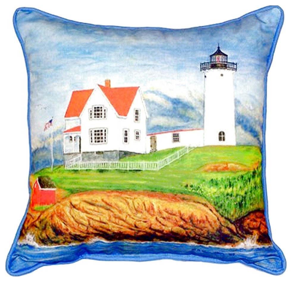 Nubble Lighthouse Small Pillow, 11"x14" - Set of Two
